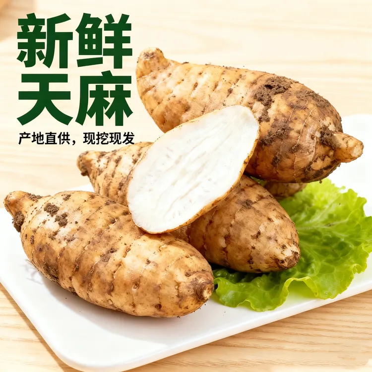 （月亮坪）新鲜乌天麻仿野生种植可炖肉煲汤营养丰富