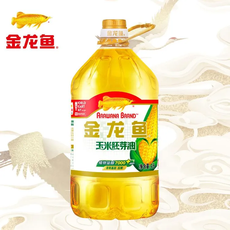 金龙鱼非转基因玉米胚芽油4l5l桶装家用蛋糕烘焙压榨玉米油食用油
