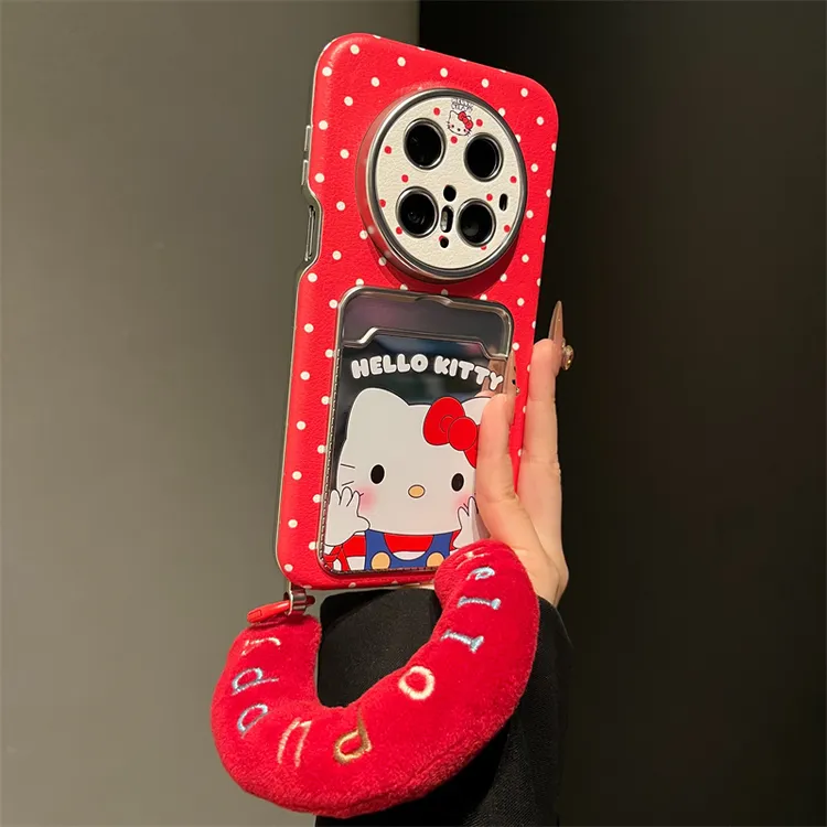 适用华为mate70pro+手机壳p80/70波点可爱大脸KT猫mate80/60女款