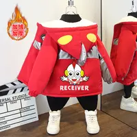 男童外套秋冬2025新款洋气冬装儿童加绒加厚上衣大童男孩冬季潮衣