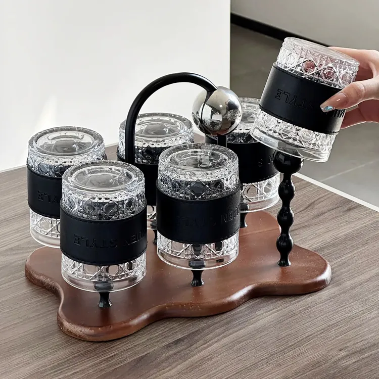 满氛中古高级感胡桃木杯具水杯家用客厅套装家用客厅茶水具乔迁