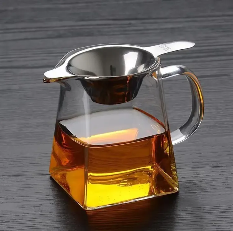 加厚玻璃公道杯倒茶器带茶漏一体功夫茶具茶海配件分茶器