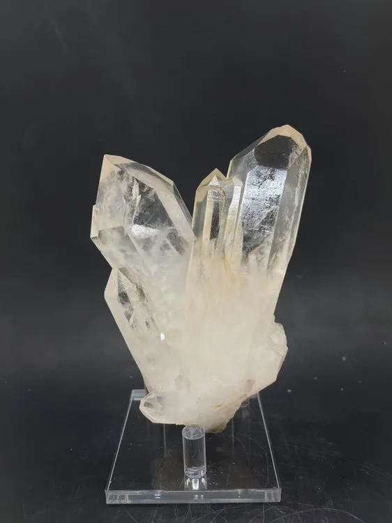 白水晶簇矿标摆件办公室玄关桌面造景创意摆件家装摆件