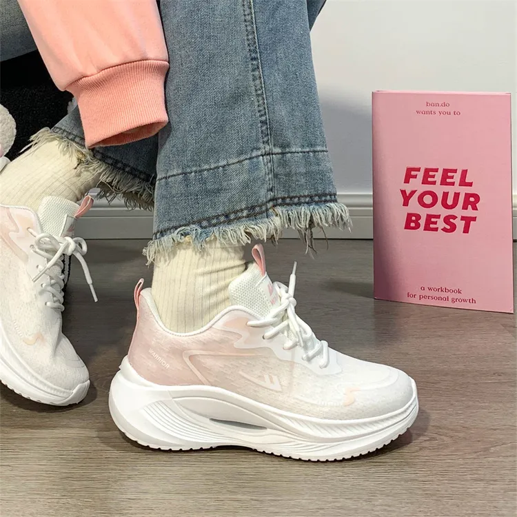 回力厚底爆款鞋女款2025新款夏季薄款网面透气轻便减震休闲运动鞋