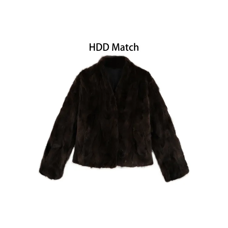 HDD- "时髦甄选" 水貂毛 冬季女款定制水貂毛气质外套 Y9777