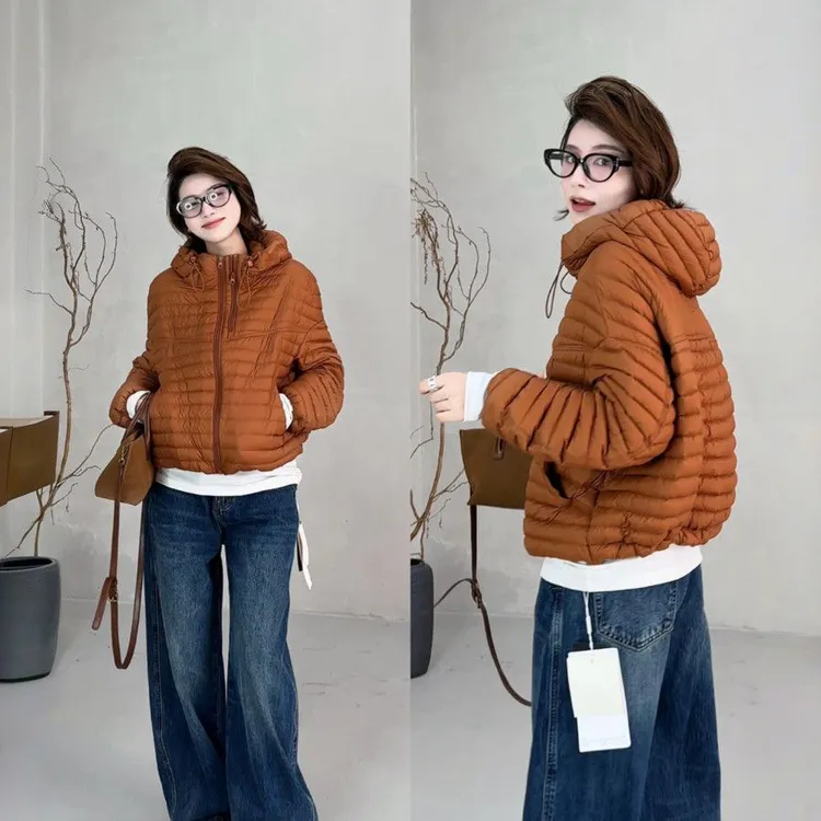 【300斤胖妹妹】秋冬复古双拉链连帽保暖棉衣棉服设计感显瘦面包服