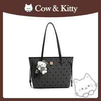 【刘叮当甄选】CowKitty/复古轻奢潮流大容量托特包单肩8082斑点