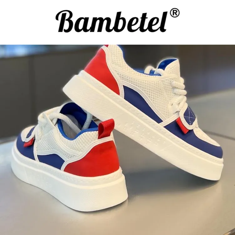 Bambetel运动鞋即是蕞好~透气小白鞋男百搭休闲鞋软运动帆布鞋