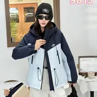 9815加毛外套长袖厚款连帽短外套外套时尚户外滑雪
