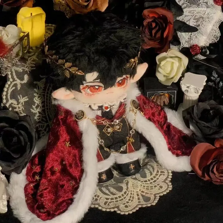 星冕SP娃衣20cm棉花娃娃毛绒玩偶衣服男娃20cm娃衣宫廷披风斗篷