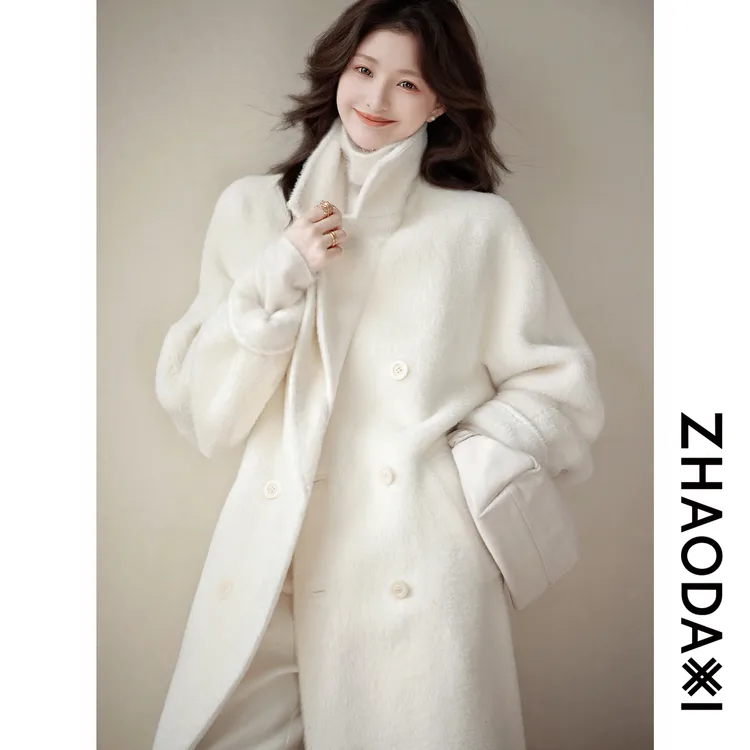 【赵大喜】镇店苏力801 | 25年新配比100%羊驼毛白色毛呢外套