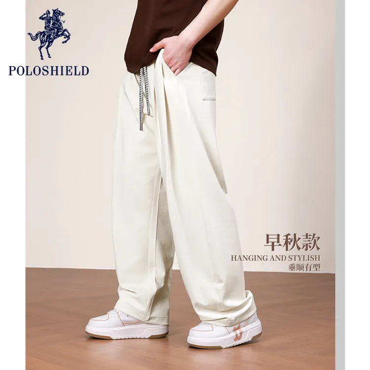 POLOSHIELD保罗希尔德男士弯刀裤男款秋冬新品男女情侣款秋天长裤