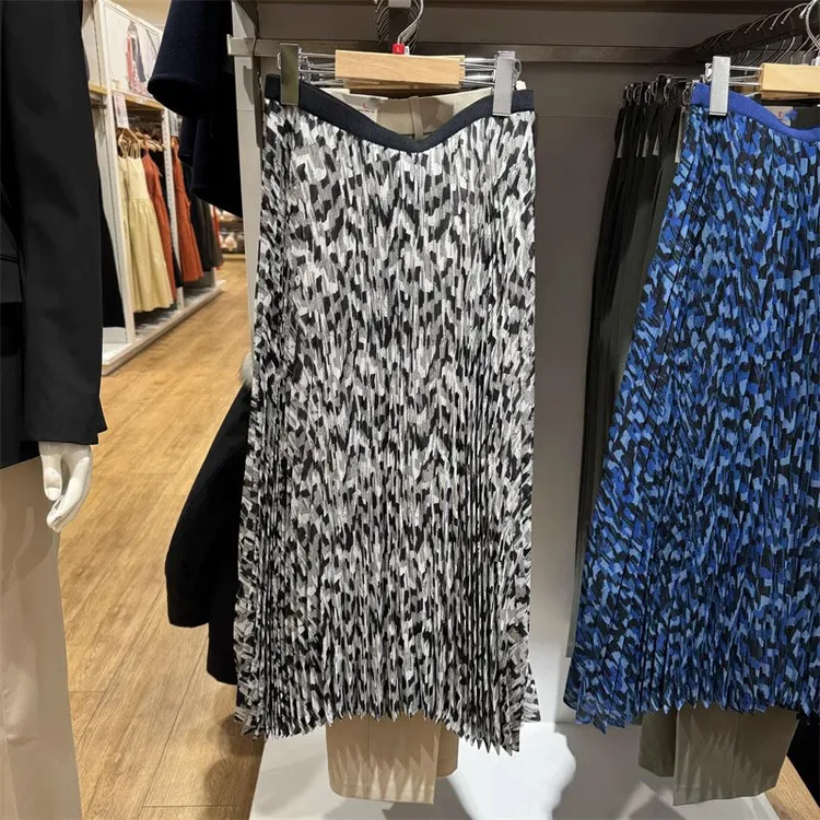 半身裙时尚百搭打褶裙女装休闲时尚/春夏日单467640XR467639裙子