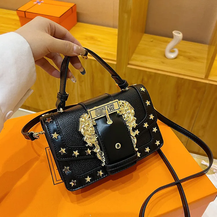 高级质感小方包包女新款巴洛克风复古手提包时尚洋气单肩包斜挎包