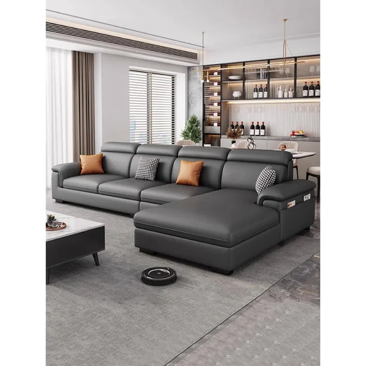 2025新款科技布艺沙发客厅小户型简约现代轻奢直排贵妃组合网红款