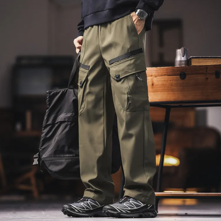 格蓝鹿高端山系机能风防水冲锋裤男士秋季新款户外伞兵休闲工装裤
