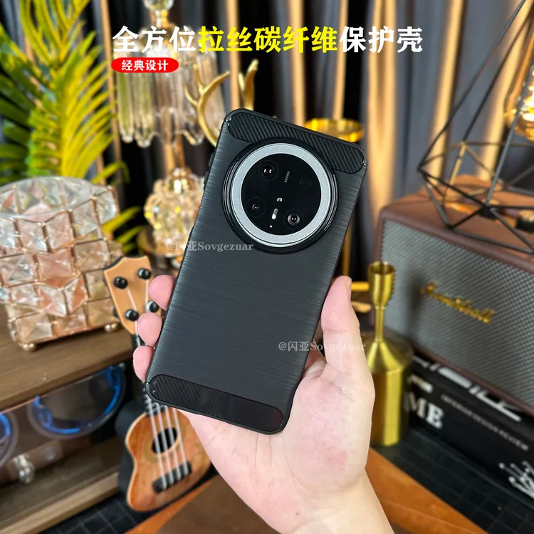 适用于华为Mate70 Pro+碳纤维手机壳高端全包防摔磨砂超薄散热