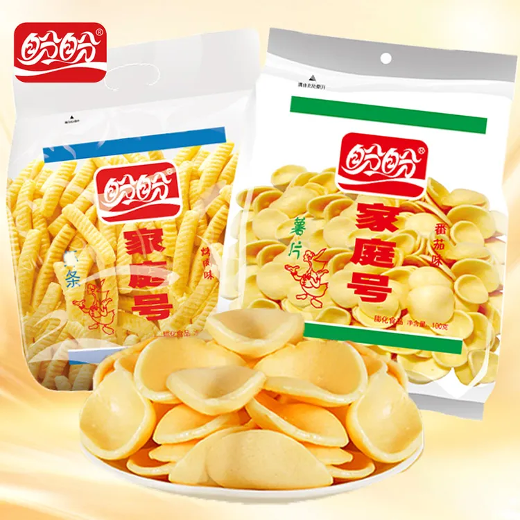 盼盼家庭号薯片虾条耐吃解馋小零食小吃休闲食品网红大礼包整箱的