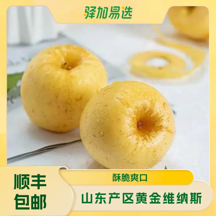 【山东黄金维纳斯苹果】酥脆爽口，当季水果，果香浓郁，坏果包赔-4龙