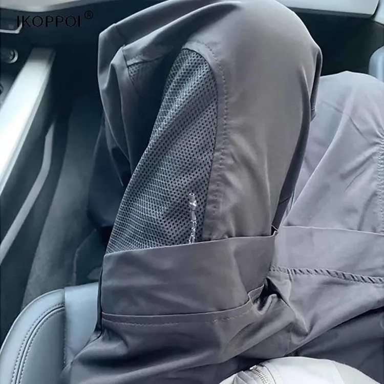 高端美式机能冲锋裤男士夏季薄款登山裤速干大口袋潮流痞帅工装裤