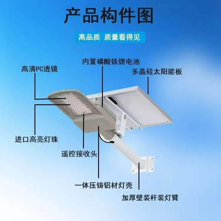 太阳能灯白天自动充电晚上自动亮灯防水简约