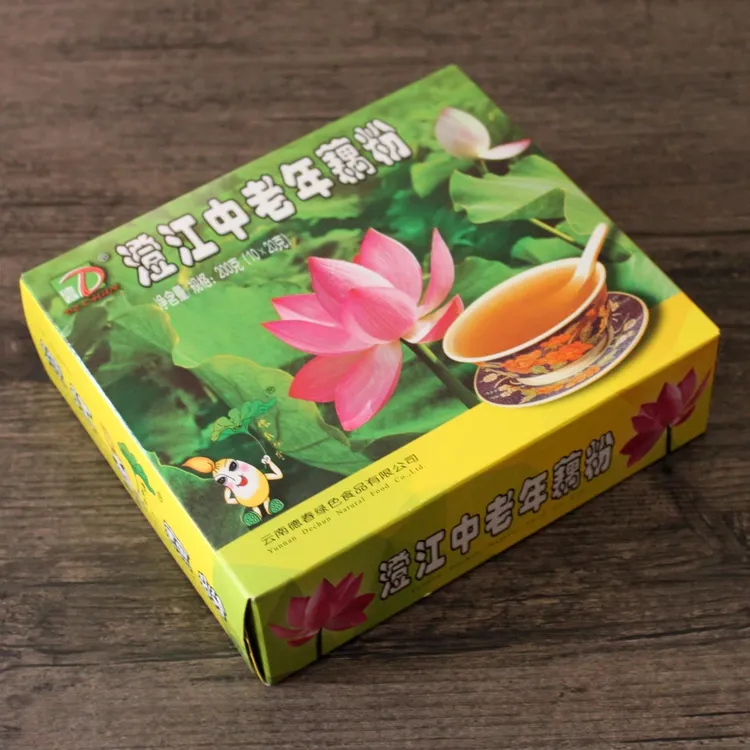 云南特产德春中老年藕粉200克/盒澄江抚仙湖速溶冲泡即食早餐代餐