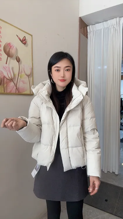 红衣俏家小泡芙90帽子可拆卸三防外套8710.8712