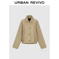 UR2025冬季新款女装琥珀流光风休闲复古超宽松外套UWH150095