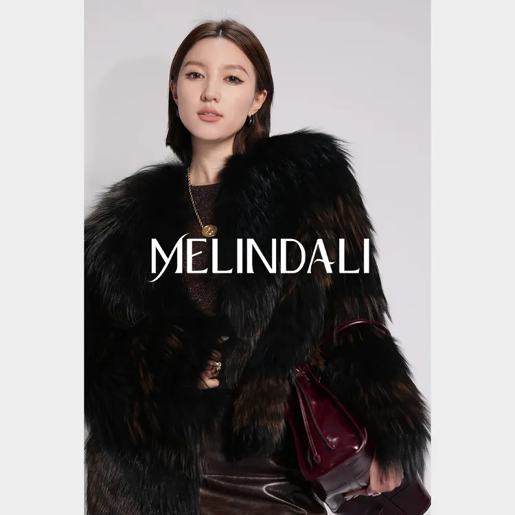Melinda Li【熔岩美人】黑标芬兰进口sagafurs银狐宾霸里狐狸毛皮草