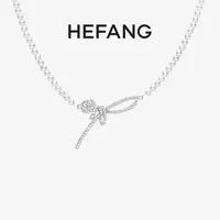 HEFANG玫瑰丝带项链轻奢时尚送礼心意
