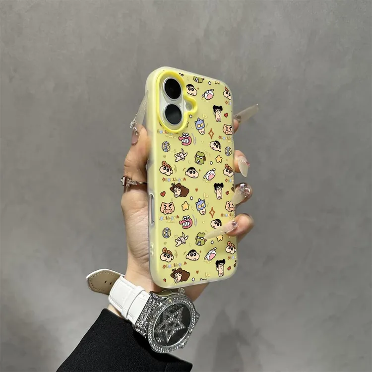 诚星泽蜡笔小新适用苹果15Pro手机壳iPhone16promax卡通14/13女12