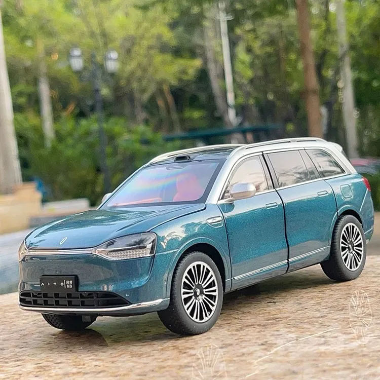 赛力斯问界AITO M9新能源国产SUV合金仿真汽车模型男孩玩具车摆件