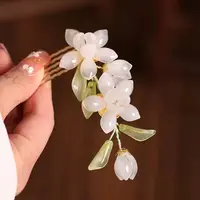 琉璃栀子花。前尘梦古风汉服配饰