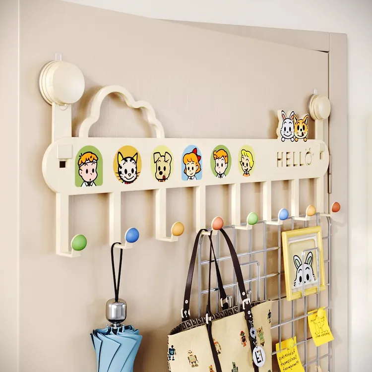 多巴胺门后挂钩家用卧室浴室门上挂架入户门背式收纳神器衣帽挂钩