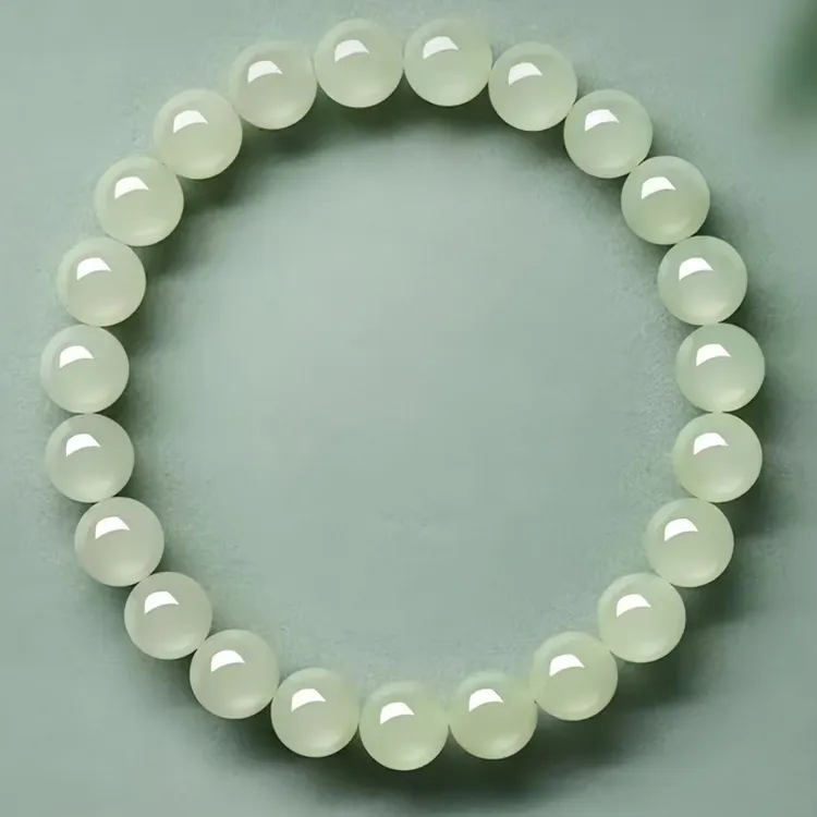 秦臻玉浅晴水和田玉手串圆珠手链玺晶级轻奢百搭官方旗舰正品保真