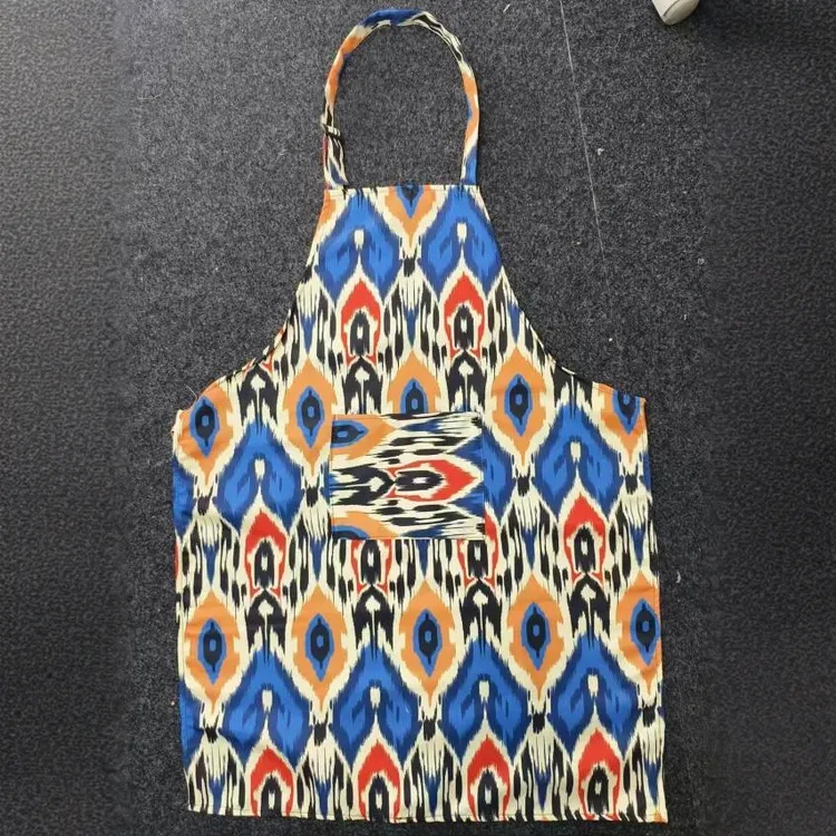 [全国包邮]艾德莱斯围裙厨帽西域名族风变身名族大厨