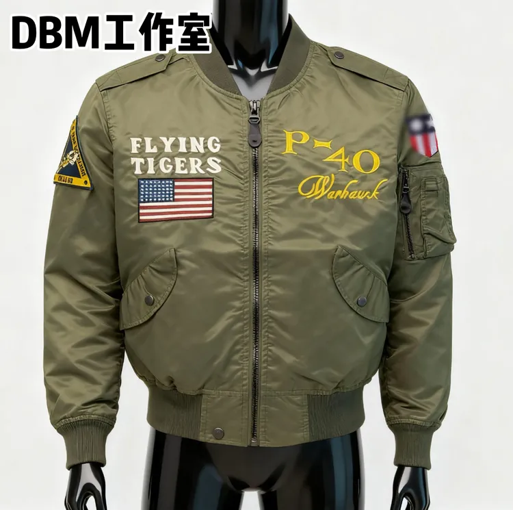 飞虎队ma1飞行员夹克重磅正肩时尚美式春秋