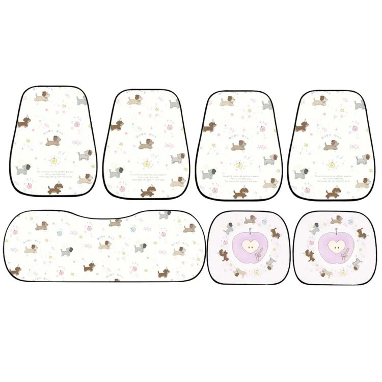 汽车坐垫四季通用透气新款可爱女生车垫子卡通半包座椅套座垫座套