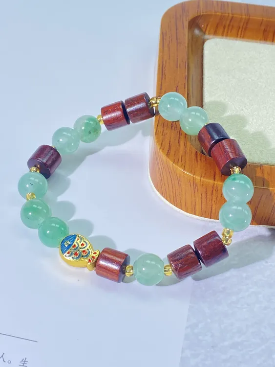 木石良缘非洲翠手串可爱小鱼气质民族风新中式原创设计手工轻奢