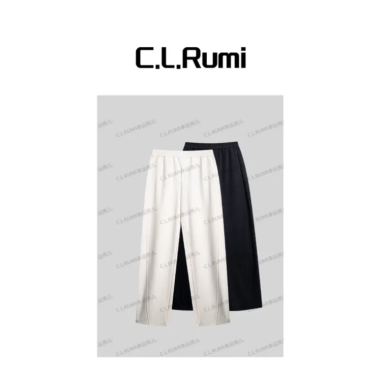 【Rumi精选】“冬日序章”25冬季加厚发热密绒直筒休闲弯刀裤7322kz