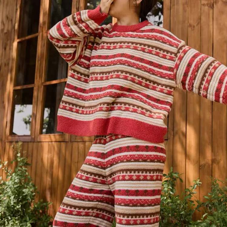 朵朵可可宽松保暖家居服套装秋冬季