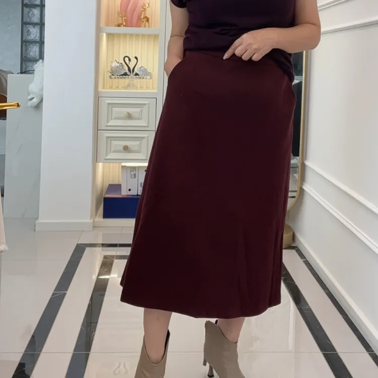 【兰姐专属】雅·秋冬毛呢包臀气质半裙显瘦