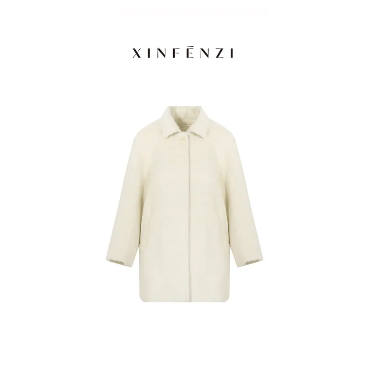 【一生所爱】XINFENZI 镇店王炸高端苏力款茧型大衣 WJK36433