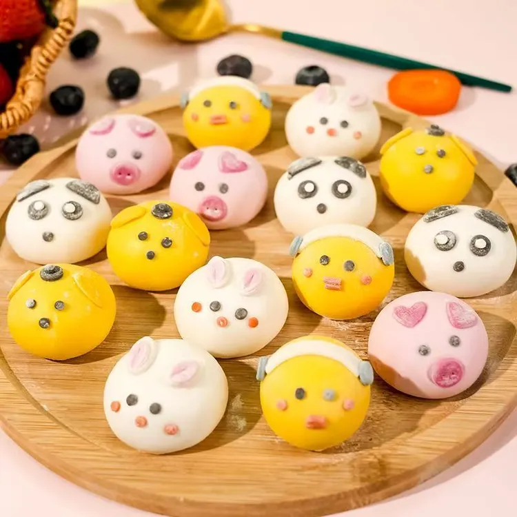 【两盒装】卡通元宵汤圆超可爱黑芝麻草莓蓝莓口味营养健康儿童汤圆