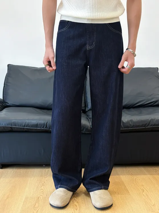 TAIYANG 25秋11oz【丹宁原牛】Cleanfit香蕉直筒牛仔裤宽松百搭长裤