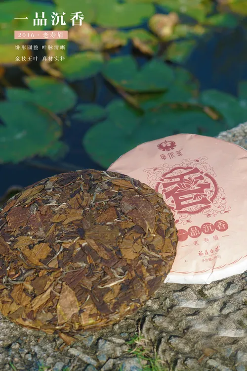 高山寿眉老白茶300克白茶茶饼寿眉白茶茶叶紧压白茶散