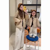 【松茶可可】八Hihoniya~2025秋冬亲子绗缝菱格翻领抗菌保暖棉服