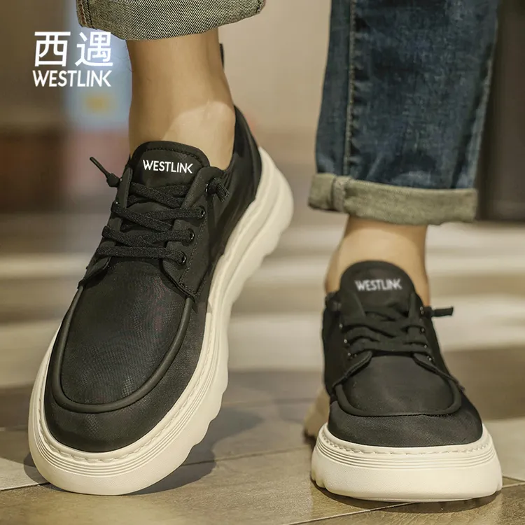 Westlink/西遇男士休闲鞋板鞋痞帅高级感男鞋夏季款爆款2025新款