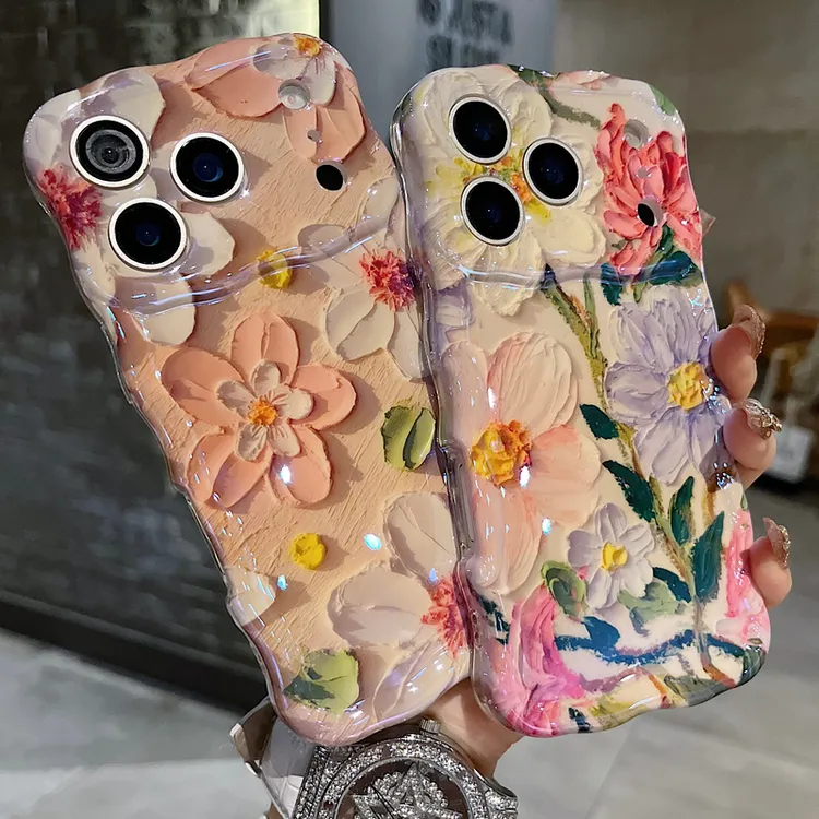 适用苹果系列iPhone17新款手机壳15pr小众春日日记精孔透气扭扭边