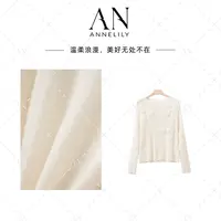 ANNELILY安一凡【小昙】新款上新休闲百搭重工针织毛衣AM2509035